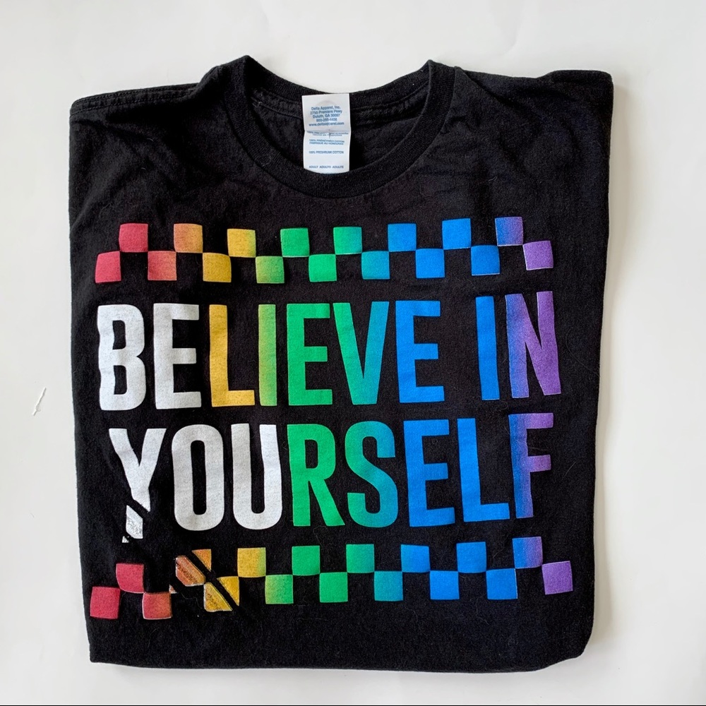 Rainbow Believe in Yourself Pride T-Shirt